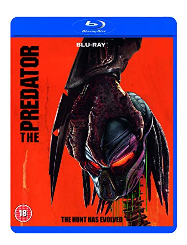 Blu-ray cover for "The Predator" featuring the alien creature’s mask.