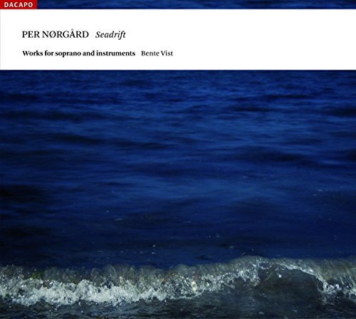 CD cover for Per Norgard’s “Seadrift” featuring a dark blue ocean wave.