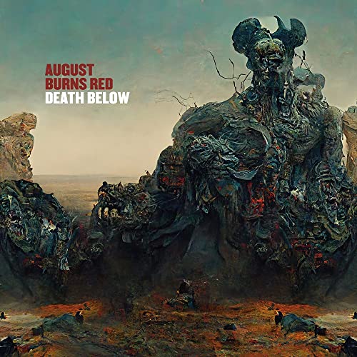 Album cover for August Burns Red’s “Death Below” featuring a monstrous figure.