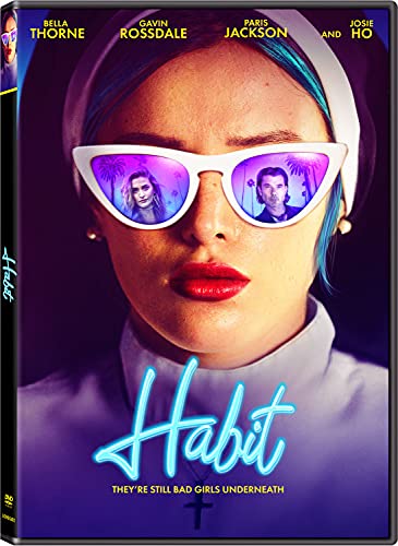 DVD cover for "Habit" featuring a woman in sunglasses reflecting two people.