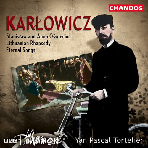 CD cover featuring composer Karolowicz and a sepia-toned painting.