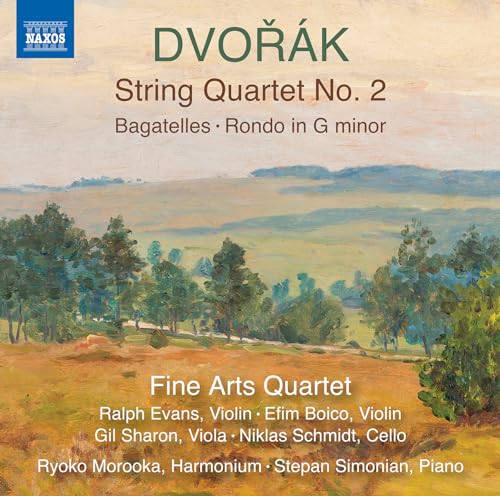 CD cover: landscape painting with text listing composer, quartet, and musicians.