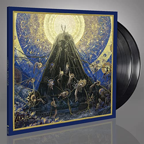Vinyl record with cover art depicting a dark, ornate figure in a night sky.