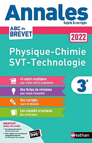 Nicolas Coppens - Annales Brevet 2022 - Physique-Chimie - SV
