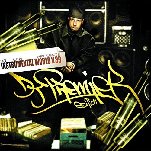 DJ Premier album cover featuring microphones, speakers, and graffiti-style text.