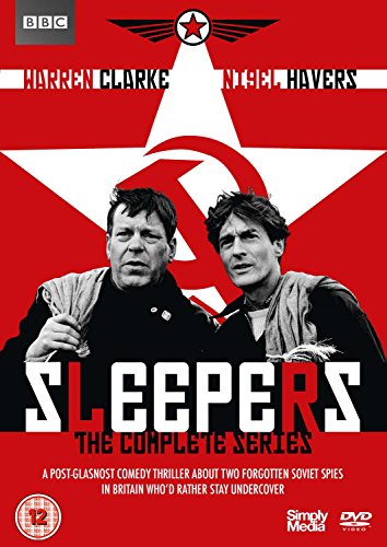 DVD cover for “Sleepers” featuring two men against a red star background.