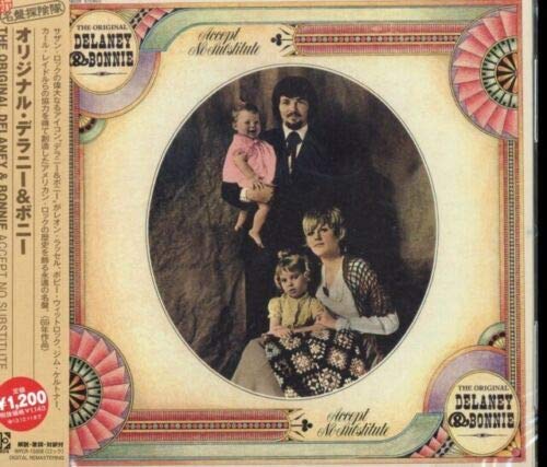 CD cover: Delaney & Bonnie with children in a sepia-toned portrait.