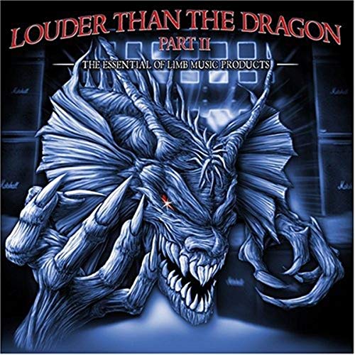 CD cover featuring a blue, menacing dragon with sharp claws and teeth.
