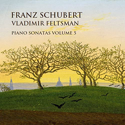 CD cover: landscape with trees, birds, and distant buildings.