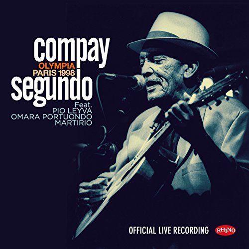 DVD cover featuring Compay Segundo performing live at Olympia, Paris 1998.