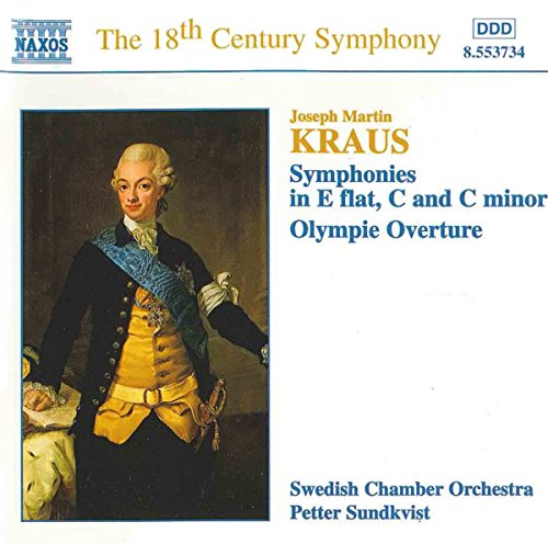 CD cover featuring a portrait of Joseph Martin Kraus and text details.