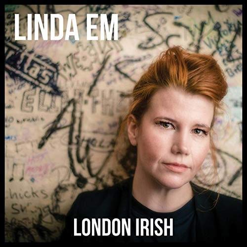 CD cover featuring Linda Em, a red-haired woman, against a scribbled wall.