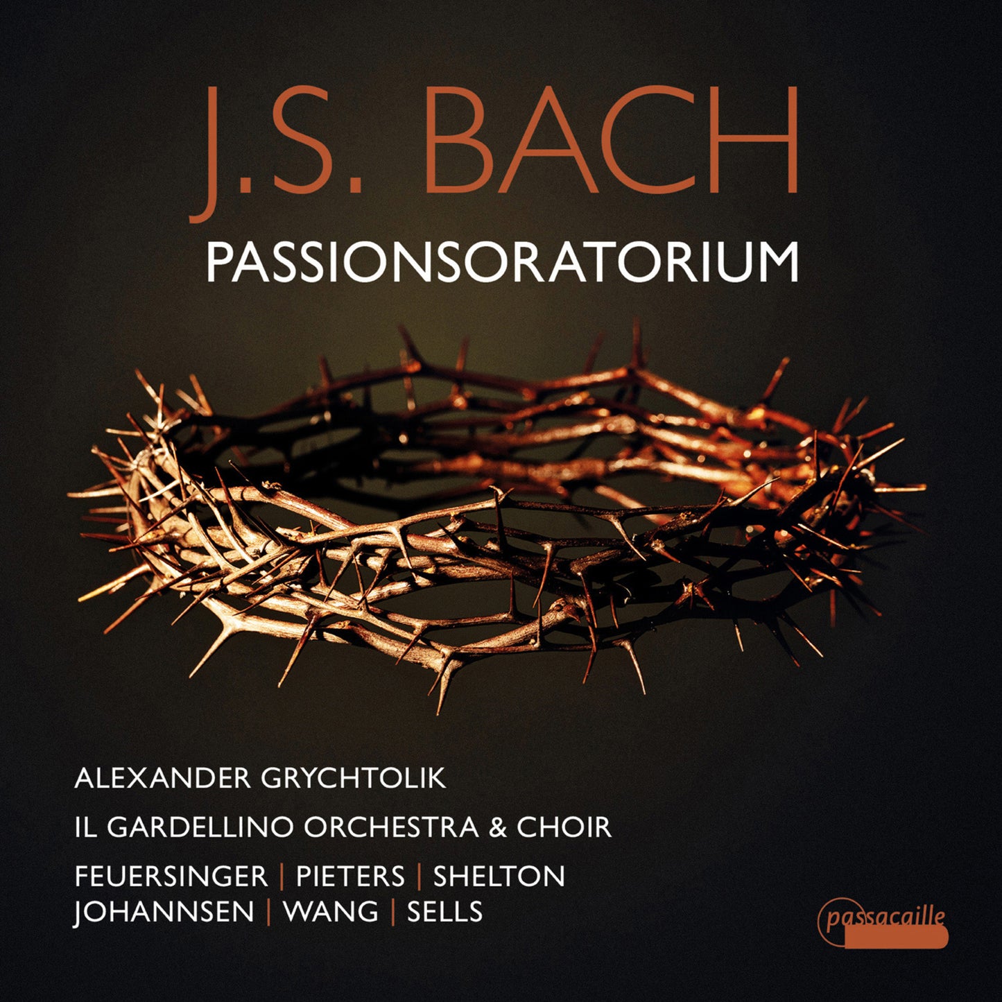 CD cover for J.S. Bach’s Passionsoratorium featuring a crown of thorns.