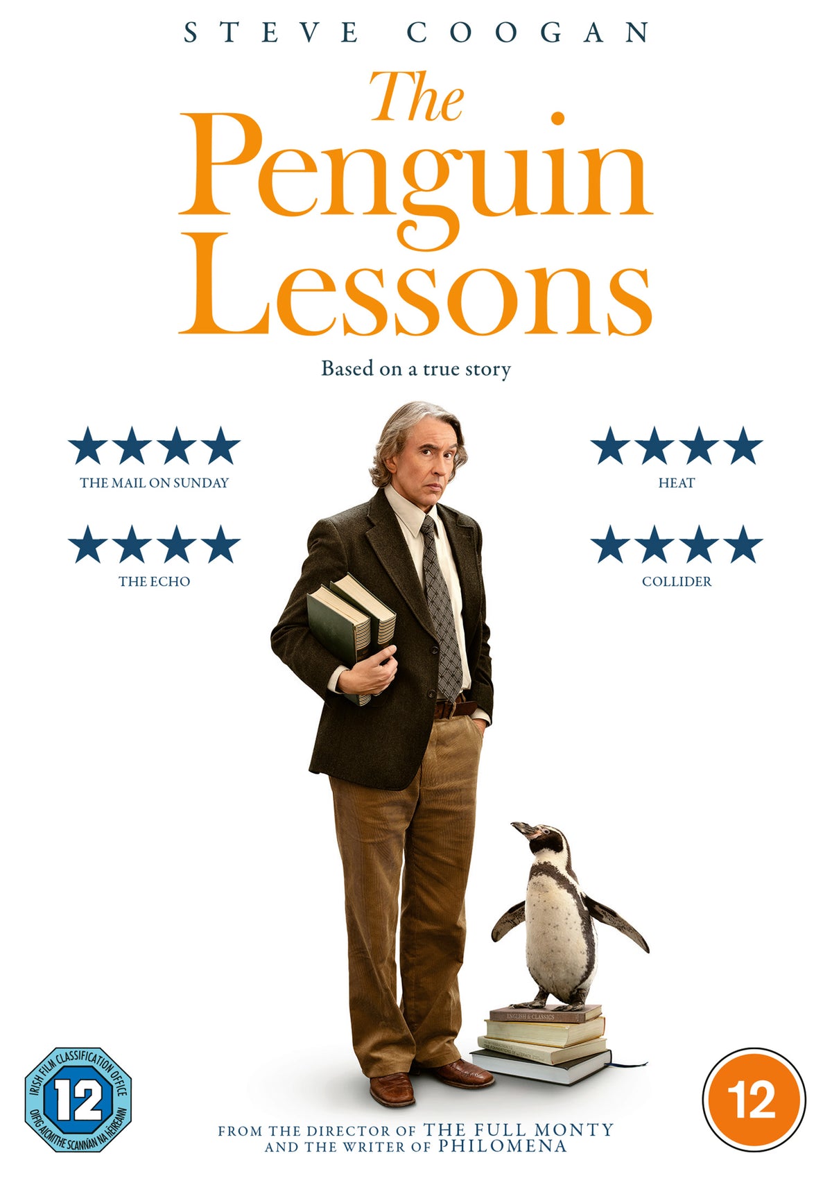 DVD cover for "The Penguin Lessons" featuring Steve Coogan and a penguin.