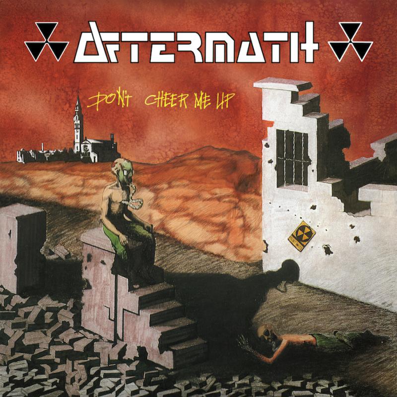 CD cover: post-apocalyptic cityscape with a figure amidst rubble.