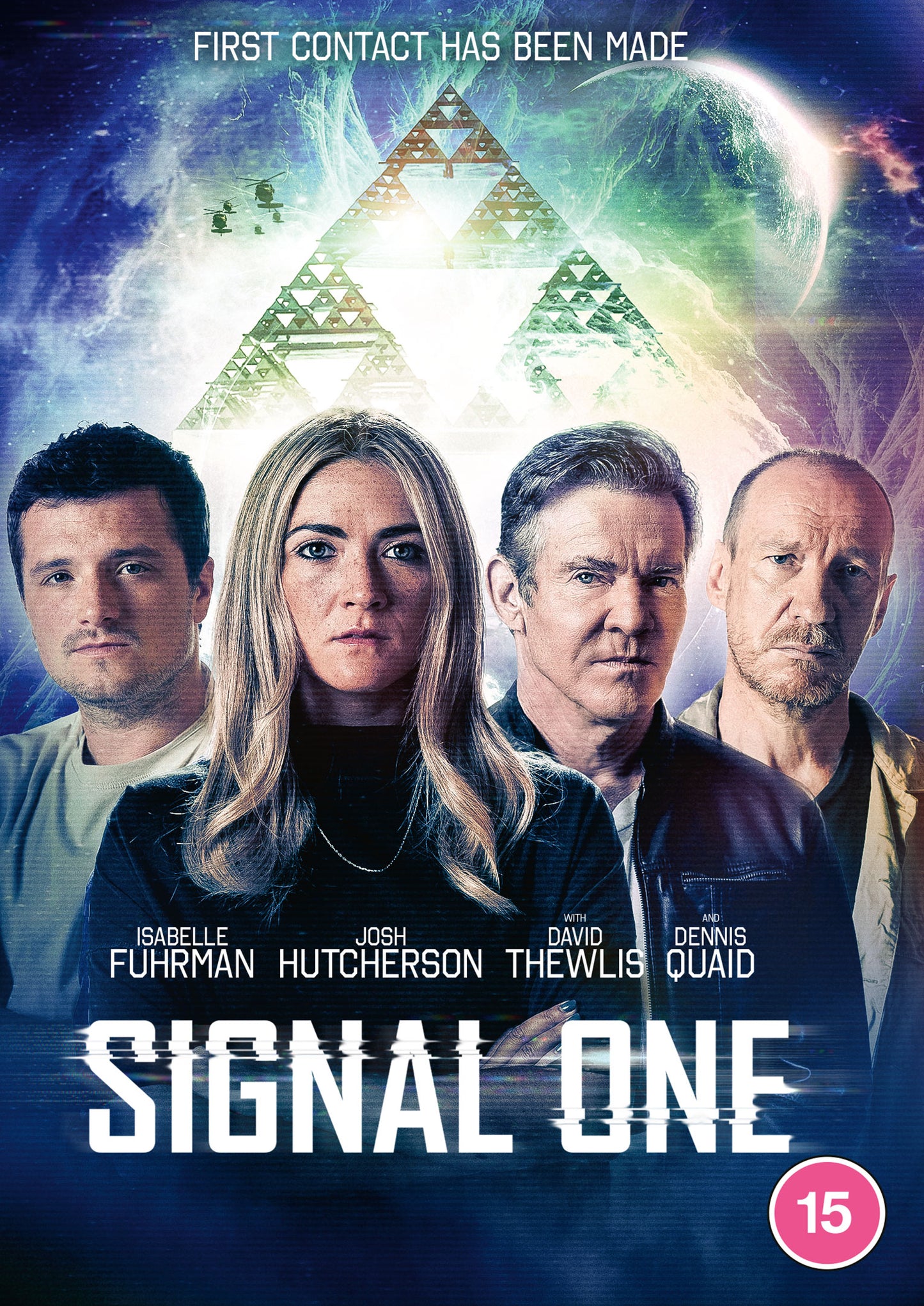 DVD cover for "Signal One" featuring four actors and a geometric design.