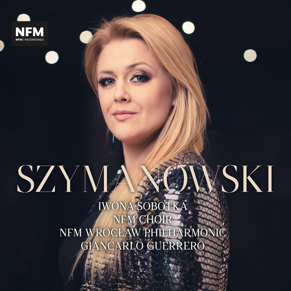 CD cover featuring soprano Iwona Sobotka and text “Szymanowski”.