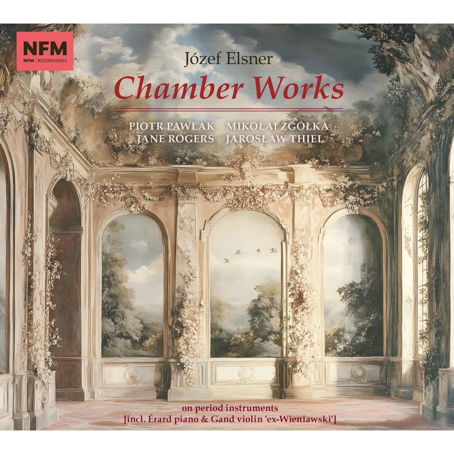 CD cover for Józef Elsner's Chamber Works, featuring an arched colonnade.