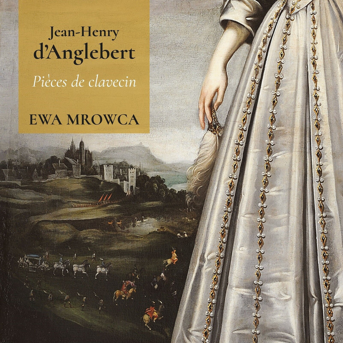 CD cover featuring a woman in historical dress and a landscape.