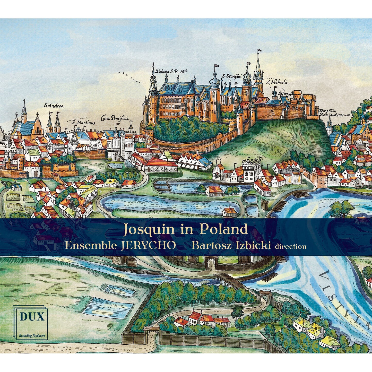 CD cover depicting a detailed, historical illustration of a Polish city.