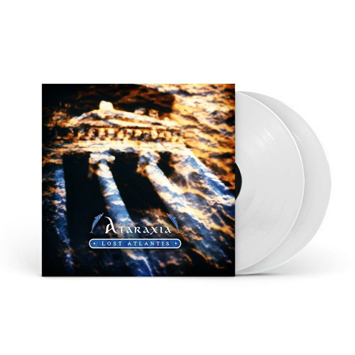 Vinyl record with cover art depicting submerged ruins and the album title.