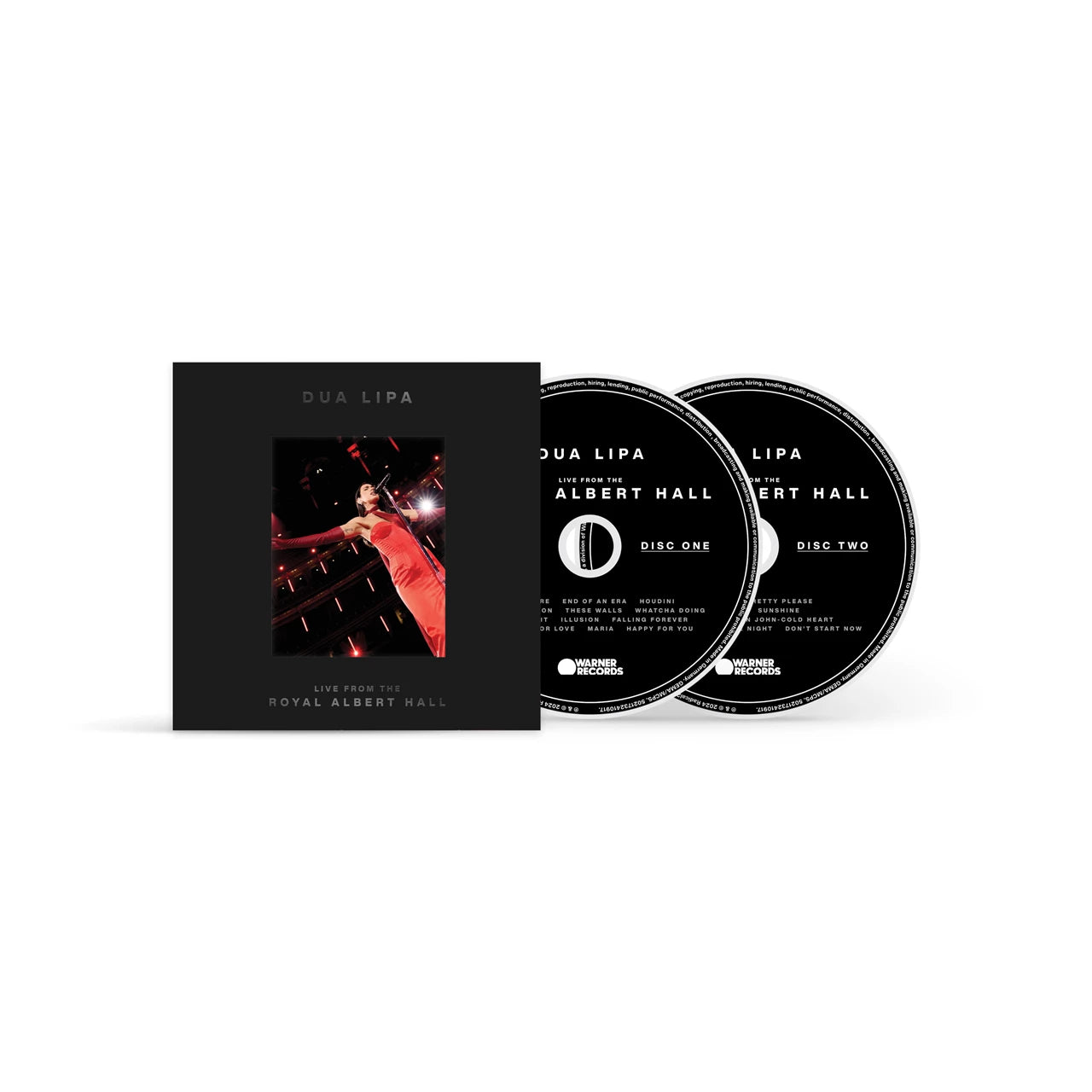 Dua Lipa album cover, "Live From The Albert Hall" CD, in a black case.