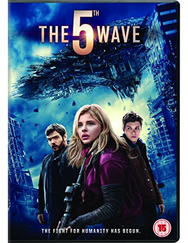 DVD cover art for The 5th Wave featuring three actors against a ruined city.