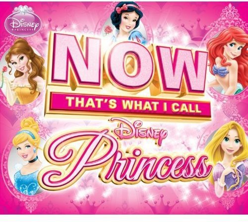 CD cover featuring Disney Princesses Snow White, Ariel, and Rapunzel.