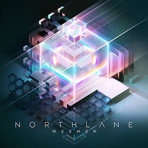 Northlane's "Mesmer" CD cover: abstract geometric shapes in blue and pink.
