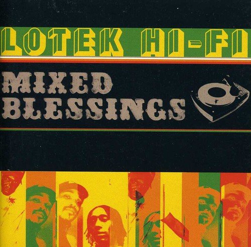 CD cover for Lotek Hi-fi’s “Mixed Blessings” with reggae-themed imagery.