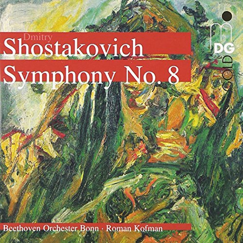 CD cover for Shostakovich’s Symphony No. 8, with abstract painting.