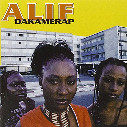 CD cover for Alif - Dakamerap, featuring three people and a building.