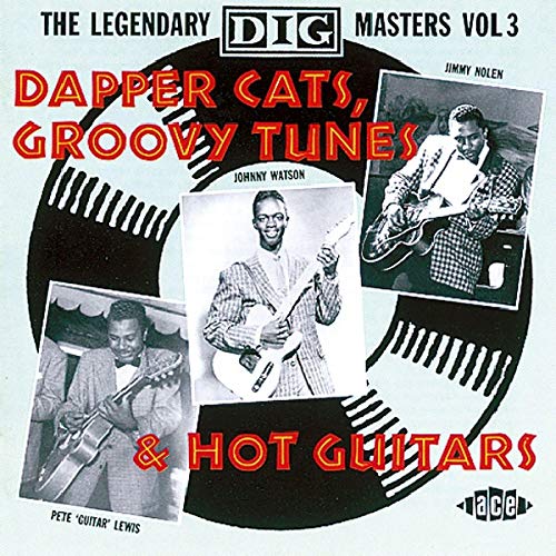 CD cover featuring musicians with guitars, vintage style, red and black design.