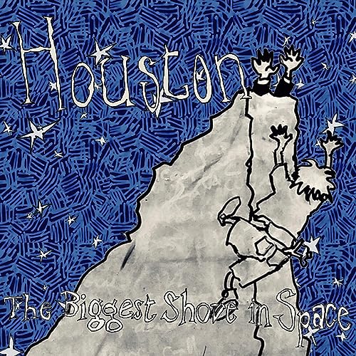 CD cover for Houston’s “The Biggest Shove In Space” with illustrated figures.