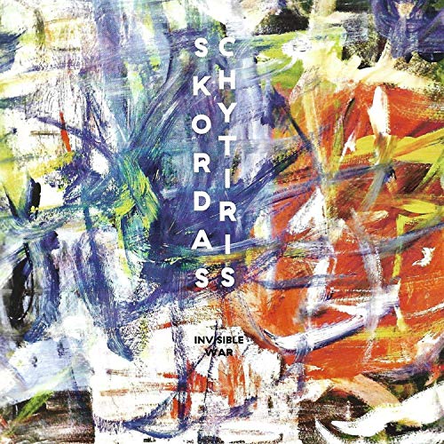 CD cover with abstract paint strokes and vertical text: "SCHYTKORDRISS".
