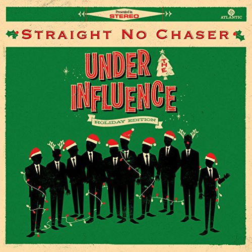 “Straight No Chaser” CD cover with silhouettes wearing Santa hats.