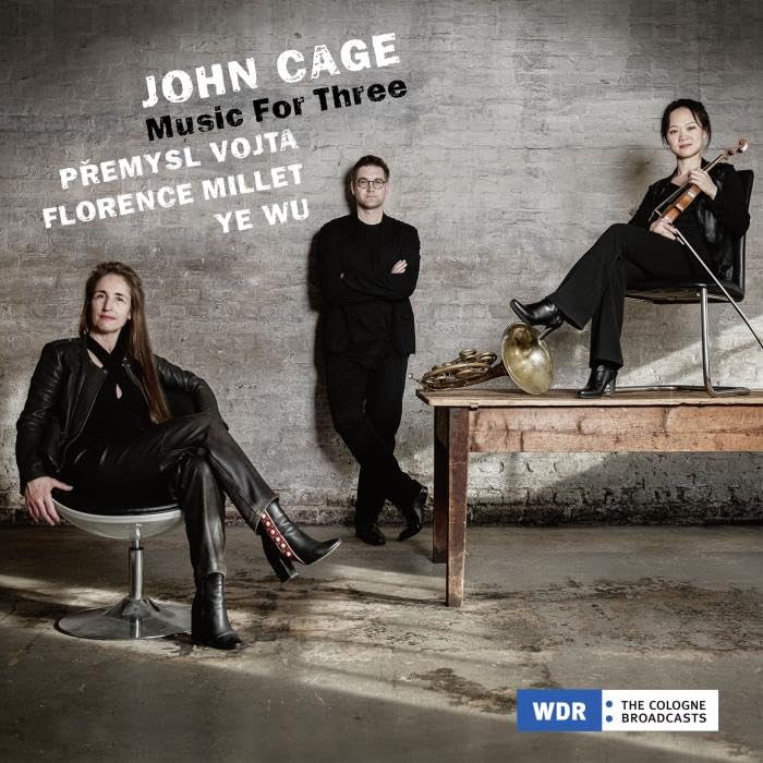 CD cover featuring three musicians and a vintage table setting.