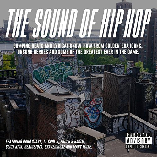 CD cover for “The Sound of Hip Hop” featuring graffiti-covered rooftops.