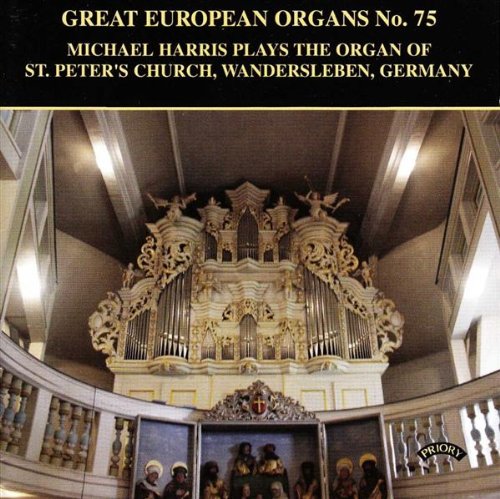 CD cover featuring an ornate pipe organ inside St. Peter’s Church.