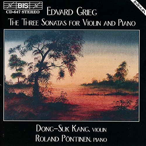 CD cover for Edvard Grieg’s violin and piano sonatas, featuring a tree.