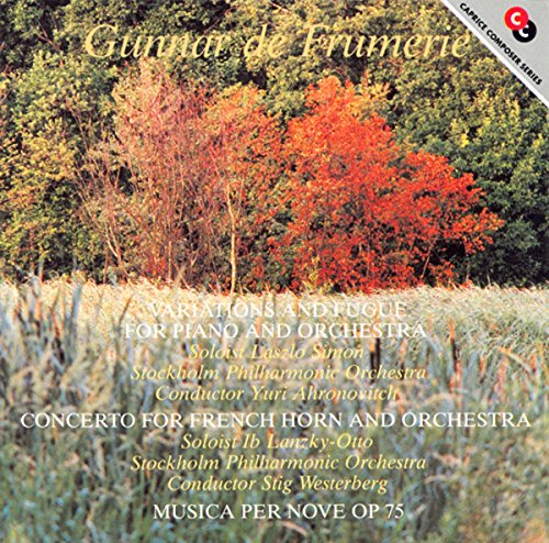 CD cover for Gunnar de Frumerie’s piano and French horn concertos.