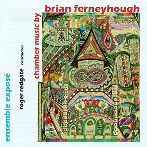 CD cover for Brian Ferneyhough’s chamber music, colorful abstract art.