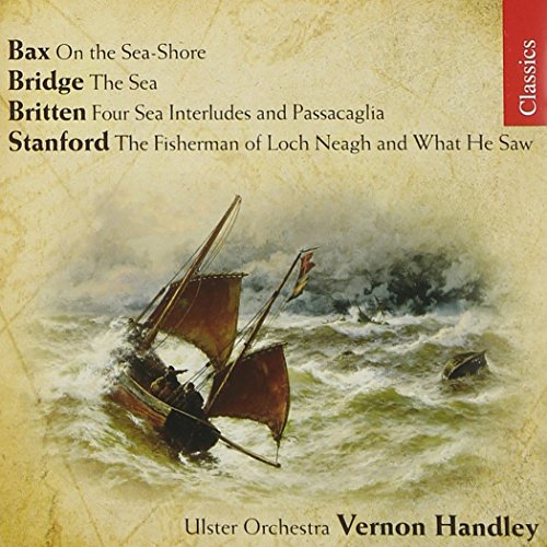 CD cover featuring a sailing ship on a stormy sea, composers listed.