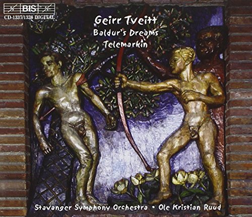 CD cover depicting bronze-toned figures with a bow and arrow, titled "Baldur's Dreams".