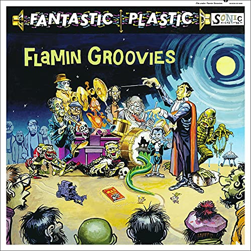 CD cover for Flamin' Grooviesā āFantastic Plasticā with cartoon monsters.