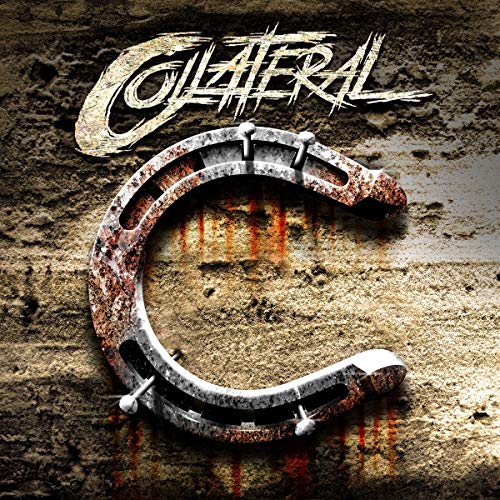 Collateral album cover featuring a horseshoe and band's logo.