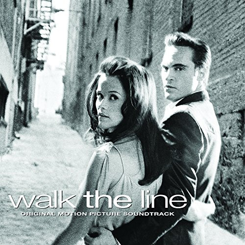 Black and white CD cover featuring Joaquin Phoenix and Reese Witherspoon.