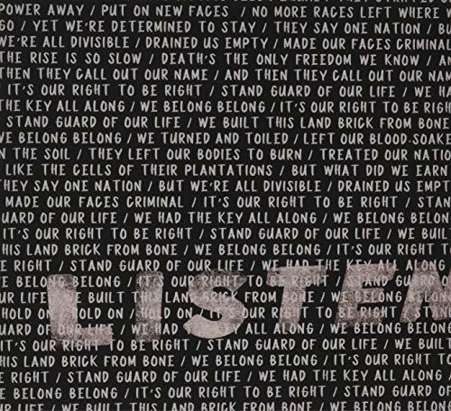 CD case for “Kyshona - Listen…” with repeating text and a brick image.