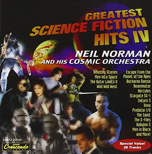 CD cover for “Greatest Science Fiction Hits IV” with film characters.