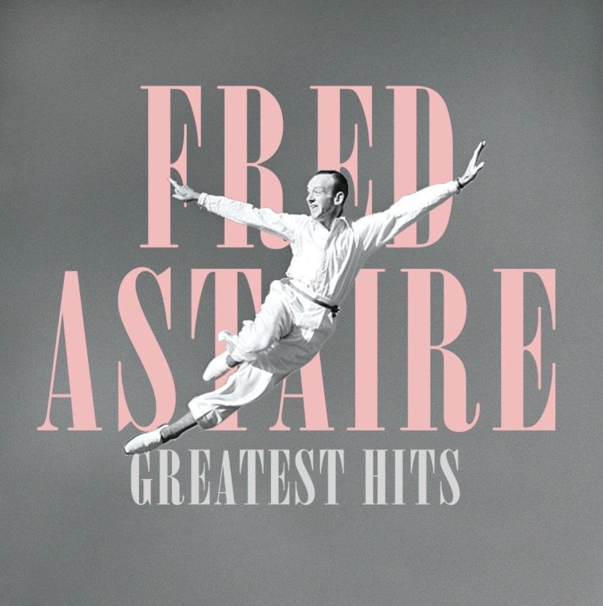 Fred Astaire in mid-dance pose on album cover, with large red text.